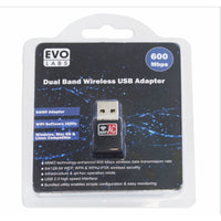 Evo Labs AC600 Dual Band USB WiFi Network Adapter-Wireless Adapters-Gigante Computers