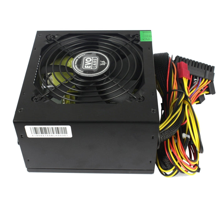 Evo Labs E-600BL 600W 120mm Black Silent Fan PSU-PSUs-Gigante Computers