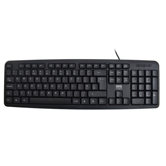 Evo Labs KD-101LUK USB Desktop Keyboard-Keyboards-Gigante Computers