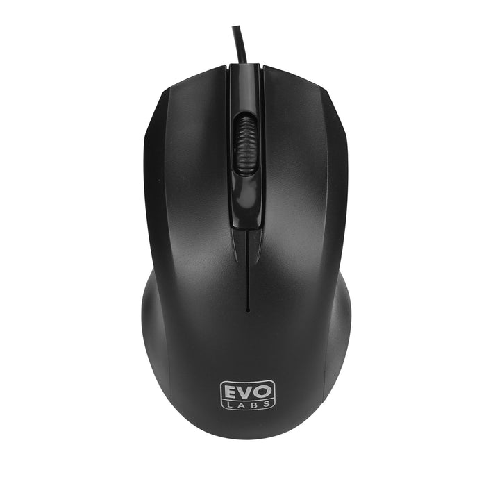 Evo Labs MO-128 USB Black Mouse-Mice-Gigante Computers