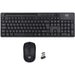 Evo Labs WM-757UK Wireless Keyboard and Mouse Combo Set, 2.4GHz Full Size Qwerty UK Layout Keyboard with Wireless Mouse, Ideal for Home or Office, Black-Gigante Computers