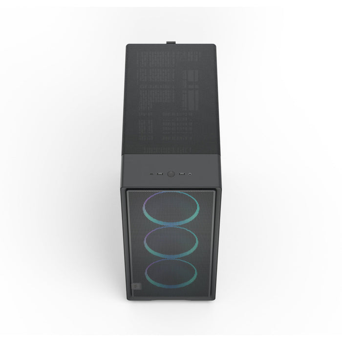 Fractal Design Epoch XL RGB Black E-ATX/ATX Mid Tower PC Case, Light-Tint Tempered Glass, 3 x 140mm Momentum RGB Fans, USB-C 20Gbps, 360mm Radiator Support, 425mm GPU Clearance-Cases-Gigante Computers