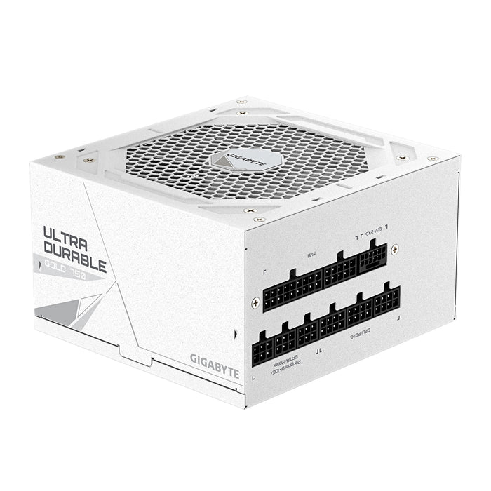 GIGABYTE GP-UD750GM 850W V2 ICE, 80 Plus Gold Certified Fully Modular Power Supply, PCIe Gen 5.1, 80 PLUS Gold, Fully Modular Design, 120mm Fan, ATX 3.1 compatible, UK Plug-Power Supplies-Gigante Computers