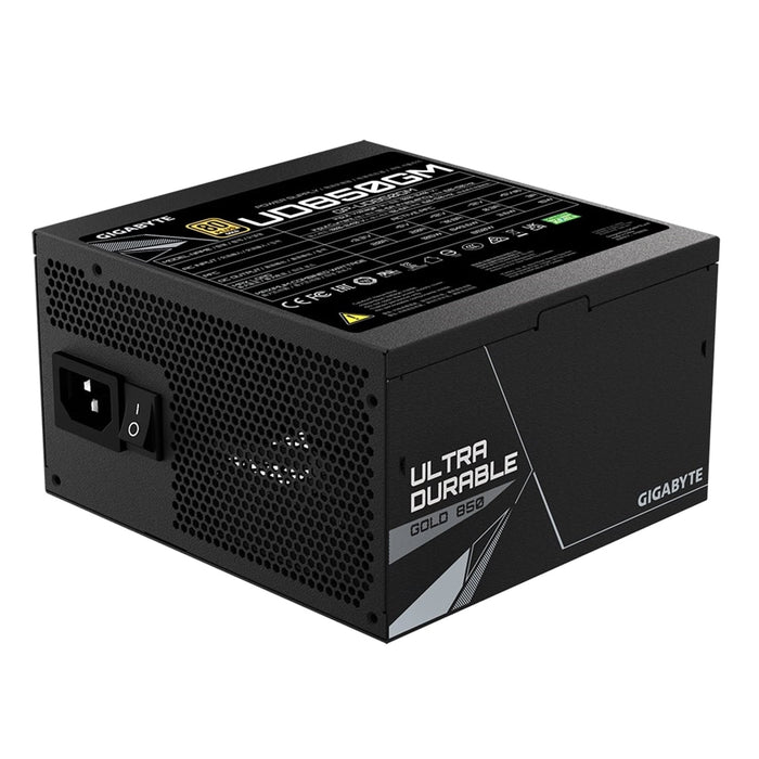 GIGABYTE GP-UD850GM 850W 80 Plus Gold Certified Fully Modular Power Supply, Ultra Durable with Japanese Capacitors, Enhanced Thermal Solution, 120mm Smart Hydraulic Bearing Fan, Compact Design, Ideal for High-Performance Systems-Power Supplies-Gigante Computers