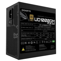 GIGABYTE UD1000GM PG5 1000W PSU, 120mm Smart Hydraulic Bearing Fan, 80 PLUS Gold, Fully Modular, UK Plug, High-Quality Japanese Capacitors, Support for PCIe Gen 5.0 Graphics Cards with High Quality Native 16-pin Cable-Power Supplies-Gigante Computers
