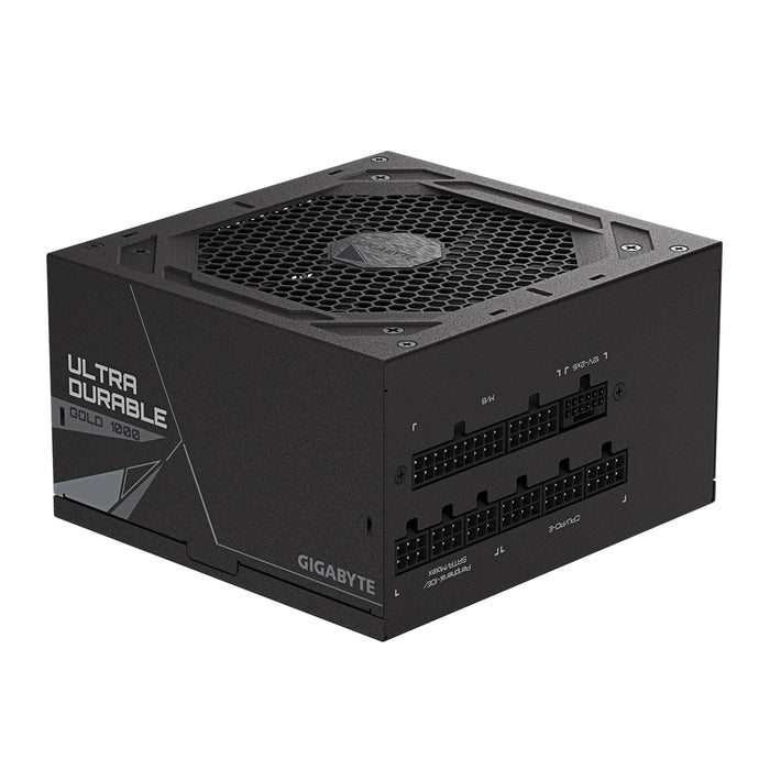 GIGABYTE UD1000GM PG5 1000W PSU V2, PCIe Gen 5.1, 80 PLUS Gold, Fully Modular Design, 120mm Fan, ATX 3.1 compatible, UK Plug-Power Supplies-Gigante Computers