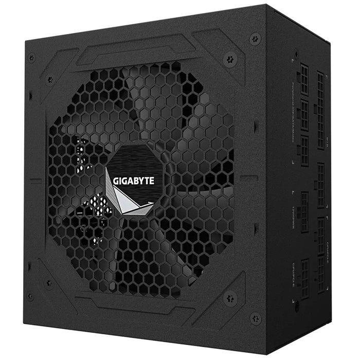 GIGABYTE UD850GM PG5 850W PSU, 120mm Smart Hydraulic Bearing Fan, 80 PLUS Gold, Fully Modular, UK Plug, High-Quality Japanese Capacitors, Support for PCIe Gen 5.0 Graphics Cards with High Quality Native 16-pin Cable-Power Supplies-Gigante Computers