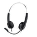 Genius HS-220U Ultra Lightweight Headset with Mic, USB Connection, Plug and Play, Adjustable Headband and microphone with In-line Volume Control, Black-Speakers-Gigante Computers