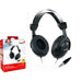 Genius HS-M505X Noise-cancelling Headset with Mic, 3.5mm Connection, Plug and Play with Adjustable Headbandand, In-line microphone and Volume Control, Black-Speakers-Gigante Computers