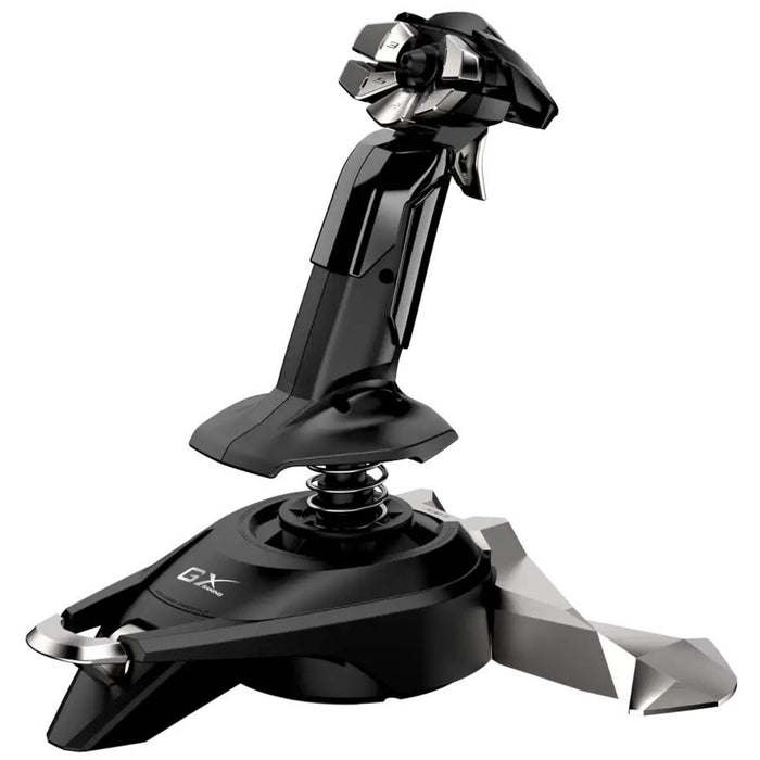Genius MaxFire F27 USB Flight Joystick, 4 Axis, 12 Function Button, Non-Slip, Compatible with PC-Based Flight Simulators-Accessories-Gigante Computers