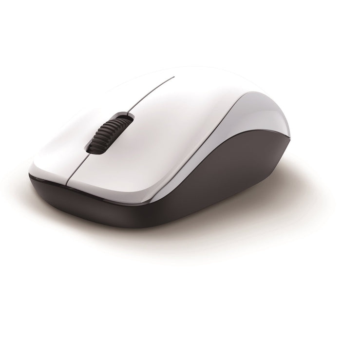 Genius NX-7000 Wireless Mouse, 2.4 GHz with USB Pico Receiver, Adjustable DPI levels up to 1200 DPI, 3 Button with Scroll Wheel, Ambidextrous Design, White-Mice-Gigante Computers