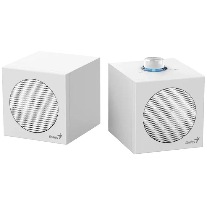 Genius SP-HF300U, 4W, USB Audio Speakers/ USB-A & USB-C - White-Speakers-Gigante Computers