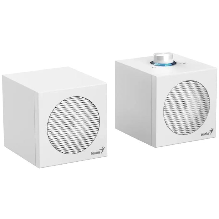 Genius SP-HF300U, 4W, USB Audio Speakers/ USB-A & USB-C - White-Speakers-Gigante Computers