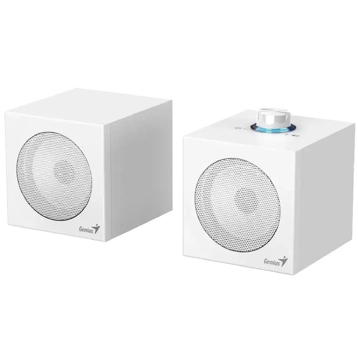 Genius SP-HF300U, 4W, USB Audio Speakers/ USB-A & USB-C - White-Speakers-Gigante Computers