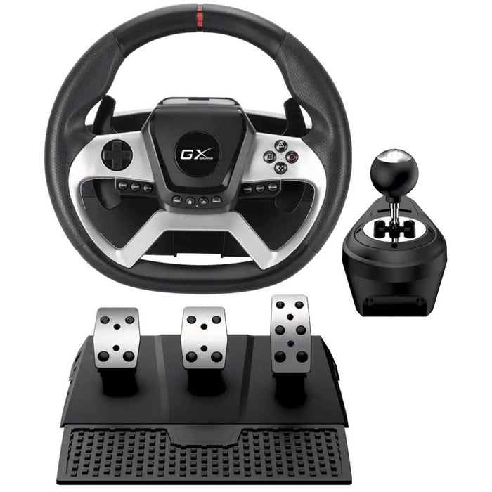 Genius SpeedMaster X5 FF 1080 Degree Force Feedback Racing Wheel With 6+R Shifter-Accessories-Gigante Computers