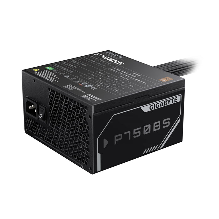 Gigabyte 750W 80+ Bronze Certified Power Supply, Silent 120mm FDB Fan, Soft-Textured Cables, Single +12V Rail, Advanced Protection, 3-Year Warranty-Power Supplies-Gigante Computers