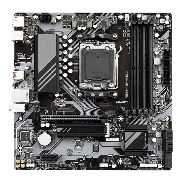 Gigabyte A620M GAMING X AMD AM5 Socket Motherboard, Micro-ATX, 4x DDR5 Slots, 1x M.2 Socket, 2x USB-C Port, GbE LAN, 1x DisplayPort / 1x HDMI Port-Motherboards-Gigante Computers