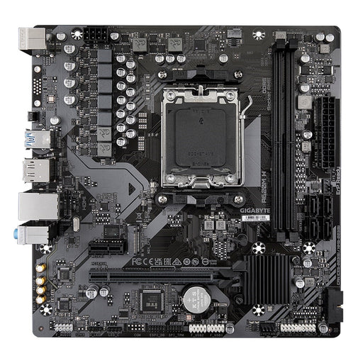 Gigabyte A620M H Ultra Durable AMD AM5 Socket Motherboard, Micro-ATX, 2x DDR5 Slots, 1x M.2 Socket, GbE LAN, 1x DisplayPort / 1x HDMI Port-Motherboards-Gigante Computers