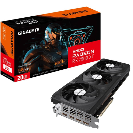 Gigabyte AMD Radeon RX RX 7900 XT GAMING OC 20G Graphics Card, 20GB GDDR6, 5376 Streams, 2535 MHz Boost Clock, Triple Fan, RGB, 2x DisplayPorts / 2x HDMI Ports-Graphics Cards-Gigante Computers