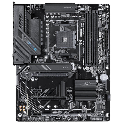 Gigabyte B550 X GAMING AMD AM4 Socket Motherboard, ATX, 4x DDR4 Slots, 2x M.2 Sockets, Fitted I/O Shield, 2.5GbE LAN, Wi-Fi 7, 1x DisplayPort / 1x HDMI Port-Motherboards-Gigante Computers