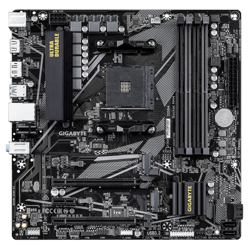 Gigabyte B550M DS3H R2 AMD AM4 Socket Micro ATX Motherboard, Dual Channel DDR4, 4x DIMMS, 2x M.2 slots, including PCIe 4.0 x1-Motherboards-Gigante Computers