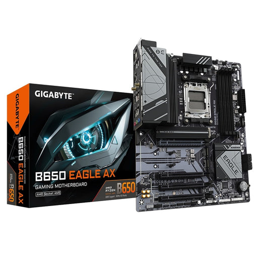 Gigabyte B650 Eagle AX DDR5 Motherboard, AMD Ryzen 7000/8000, ATX, 1 x PCI Express x16 slot, supporting PCIe 4.0 and running at x16, Realtek 1GbE LAN, HDMI/DisplayPort-Graphics Cards-Gigante Computers