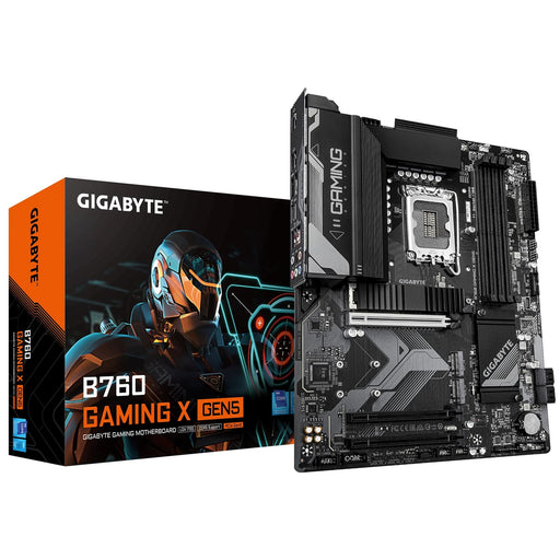 Gigabyte B760 GAMING X GEN5 Intel 1700 Socket Motherboard, ATX, 4x DDR5 Slots, 3x M.2 Socket, 2.5GbE LAN, 1x HDMI Port / 1x DisplayPort-Motherboards-Gigante Computers