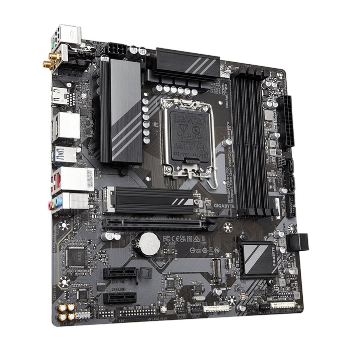 Gigabyte B760M DS3H AX Ultra Durable Intel 1700 Socket Motherboard, Micro-ATX, 4x DDR5 Slots, 2x M.2 Sockets, 1x USB-C Port, Wi-Fi 6E, 2x Display Ports 1.2 / 1x HDMI Port-Motherboards-Gigante Computers