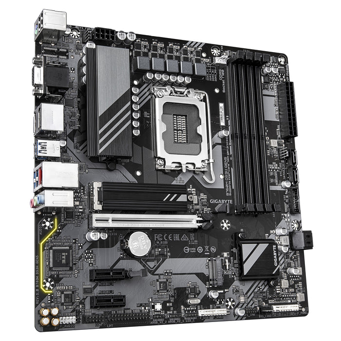 Gigabyte B760M DS3H GEN5 Intel Socket 1700 Motherboard, Micro ATX, 4x DDR5 Slots, 2x M.2 Sockets, 1x USB-C Port, 2.5GbE LAN, 1x D-Sub / 1x DisplayPort / 1x HDMI Port-Motherboards-Gigante Computers