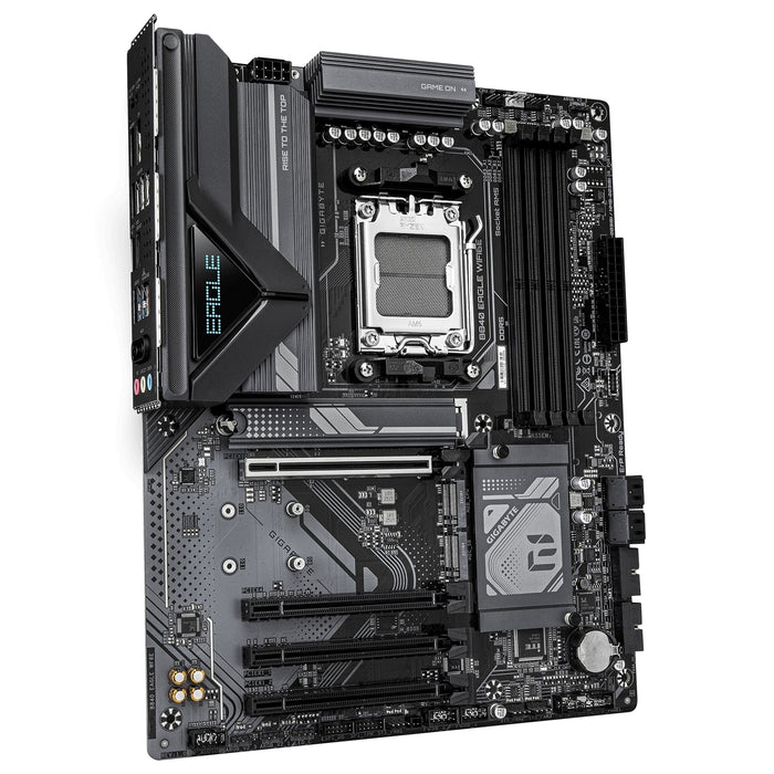 Gigabyte B840 EAGLE WIFI6E AMD AM5 Socket Motherboard, ATX, 4x DDR5 Slots, 3x M.2 Socket, Fitted I/O Shield, 2.5GbE LAN, Wi-Fi 6E, 1x DisplayPort / 1x HDMI Port-Motherboards-Gigante Computers