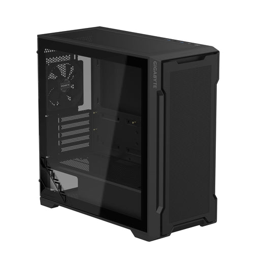 Gigabyte C102 GLASS Mid Tower PC Case - Black, Tempered Glass Side Panel, Optimized Airflow, Dual USB 3.0 Ports, Supports Liquid Cooling Up to 360mm-Cases-Gigante Computers