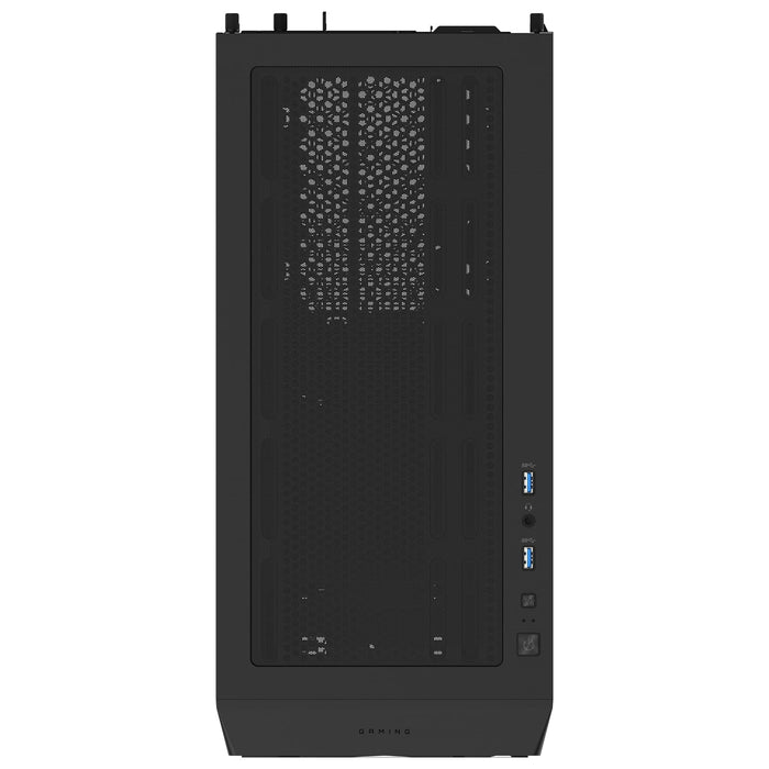 Gigabyte C102 GLASS Mid Tower PC Case - Black, Tempered Glass Side Panel, Optimized Airflow, Dual USB 3.0 Ports, Supports Liquid Cooling Up to 360mm-Cases-Gigante Computers