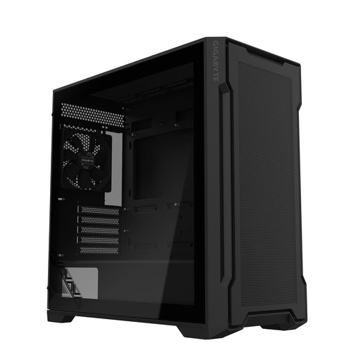 Gigabyte C102 GLASS Mid Tower PC Case - Black, Tempered Glass Side Panel, Optimized Airflow, Dual USB 3.0 Ports, Supports Liquid Cooling Up to 360mm-Cases-Gigante Computers