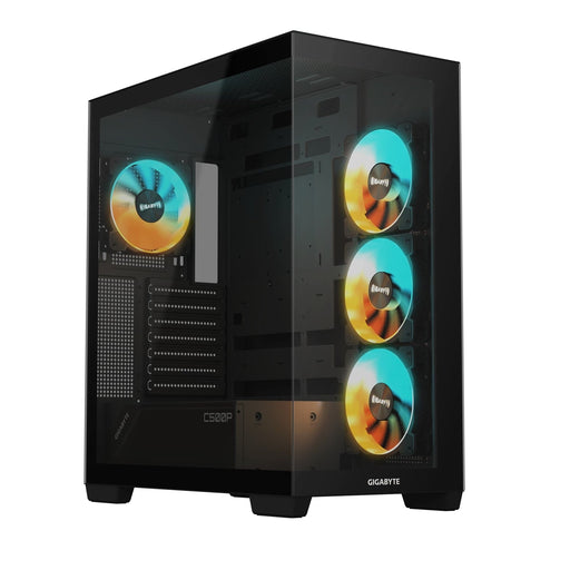 Gigabyte C500 Panoramic Stealth RGB PC Case – ATX, Full Tower, Tempered Glass, High Airflow, USB 3.2 Ports-Cases-Gigante Computers