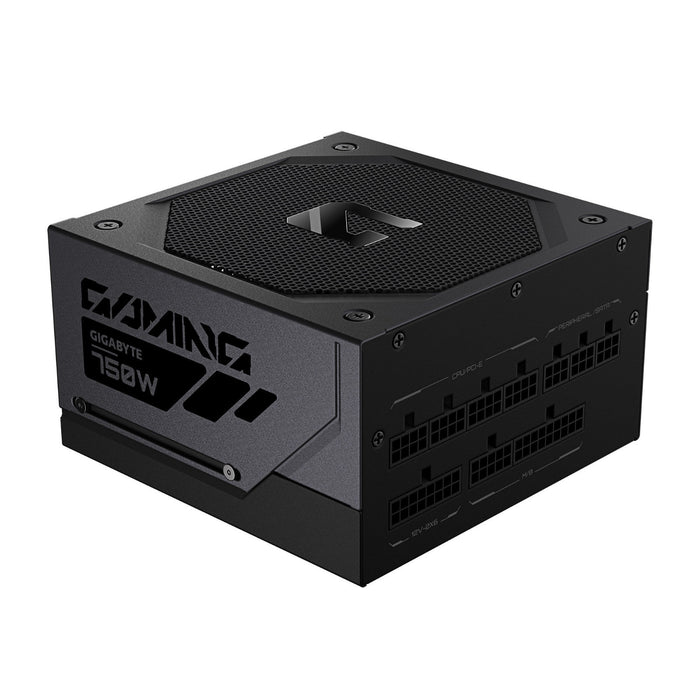 Gigabyte GAMING 750GM PG5 750W Fully Modular Power Supply, 80 PLUS Gold, ATX 3.1, PCIe 5.1, 12V-2x6 Connector, 135mm Smart Fan, T-Guard GPU Protection, Black-Power Supplies-Gigante Computers