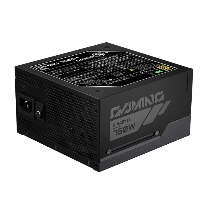 Gigabyte GAMING 750GM PG5 750W Fully Modular Power Supply, 80 PLUS Gold, ATX 3.1, PCIe 5.1, 12V-2x6 Connector, 135mm Smart Fan, T-Guard GPU Protection, Black-Power Supplies-Gigante Computers
