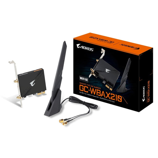 Gigabyte GC-WBAX210 Intel WiFi 6E AX200 2400Mbps Bluetooth 5.2 Wireless PCI-Express Card-Networking-Gigante Computers