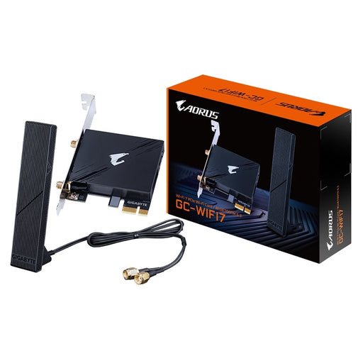 Gigabyte GC-WIFI7 Intel WiFi 7 5800Mbps Bluetooth 5.3 Wireless PCI-Express Card with Magnetic Ultra-high Gain Antenna-Networking-Gigante Computers