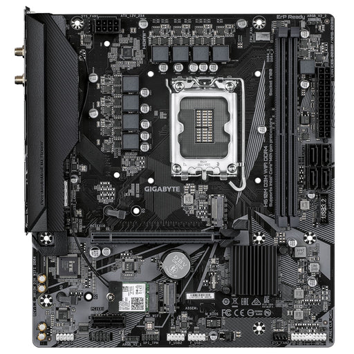 Gigabyte H610M D3H WIFI DDR4 Intel 1700 Socket Motherboard, Micro-ATX, 2x DDR4 Slots, 2x M.2 Socket, GbE LAN, Wi-Fi 5, 1x HDMI Port-Motherboards-Gigante Computers