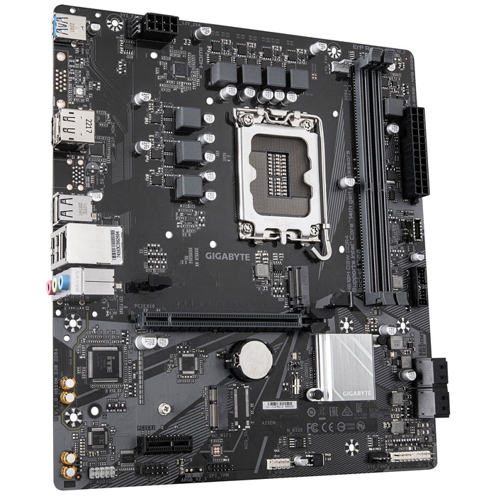 Gigabyte H610M D3W DDR4 Intel 1700 Socket Motherboard, Micro-ATX, 2x DDR4 Slots, 1x M.2 Socket, GbE LAN, 1x DisplayPort / 1x HDMI Port-Motherboards-Gigante Computers