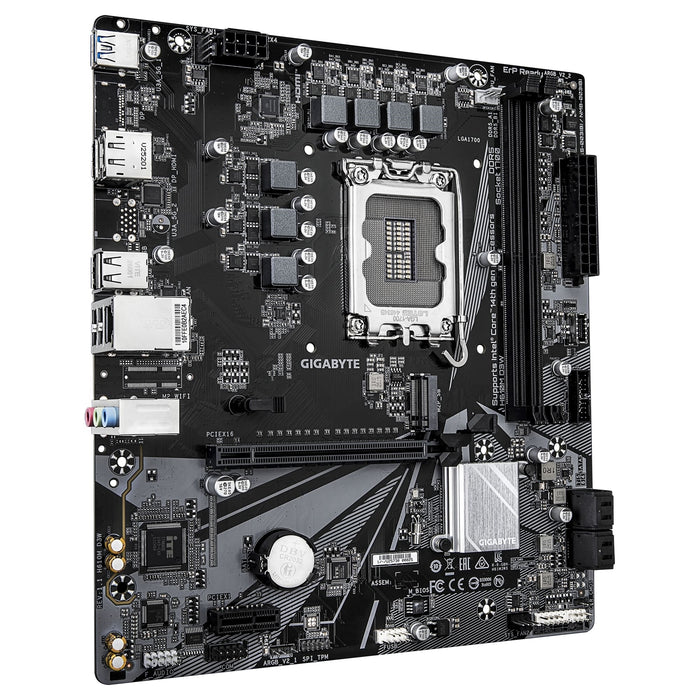Gigabyte H610M D3W (Rev. 1.1) Intel 1700 Socket Motherboard, Micro-ATX, 2x DDR5 Slots, 1x M.2 Socket, GbE LAN, 1x DisplayPort / 1x HDMI Port-Motherboards-Gigante Computers