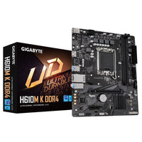 Gigabyte H610M K DDR4 Ultra Durable Intel 1700 Socket Motherboard, Micro-ATX, 2x DDR4 Slots, 1x M.2 Socket, 1x HDMI Port-Motherboards-Gigante Computers