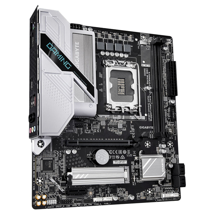 Gigabyte H810M GAMING WIFI6 Intel 1851 Socket Motherboard, Micro-ATX, 2x DDR5 Slots, 1x M.2 Socket, Fitted I/O Shield, 2.5GbE LAN, WiFi 6, 1x DisplayPort / 1x HDMI Port-Motherboards-Gigante Computers