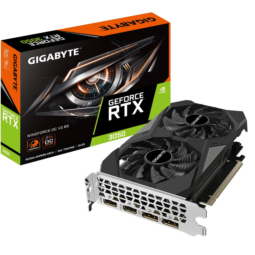 Gigabyte NVIDIA GeForce RTX 3050 WINDFORCE OC V2 6G Graphics Card