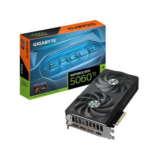 Gigabyte NVIDIA GeForce RTX 5060 Ti EAGLE OC 8GB GDDR7 Graphics Card, 4608 CUDA Cores, 2617MHz Core Clock, Dual Fan, 3x DisplayPorts / 1x HDMI Ports-Graphics Cards-Gigante Computers