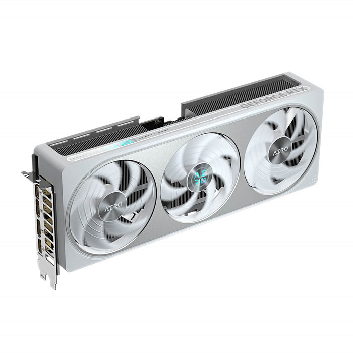 Gigabyte NVIDIA GeForce RTX 5070 AERO OC 12G Graphics Card, 12GB GDDR7, 6144 CUDA Cores, 2625 MHz Core Clock, Triple Fan, White, RGB, 3x DisplayPorts / 1x HDMI Port-Graphics Cards-Gigante Computers