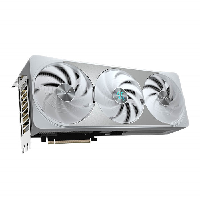 Gigabyte NVIDIA GeForce RTX 5070 Ti AERO OC 16G Graphics Card, 16GB GDDR7, 8960 CUDA Cores, ????? MHz Core Clock, Triple Fan, White, RGB, 3x DisplayPorts / 1x HDMI Port-Graphics Cards-Gigante Computers