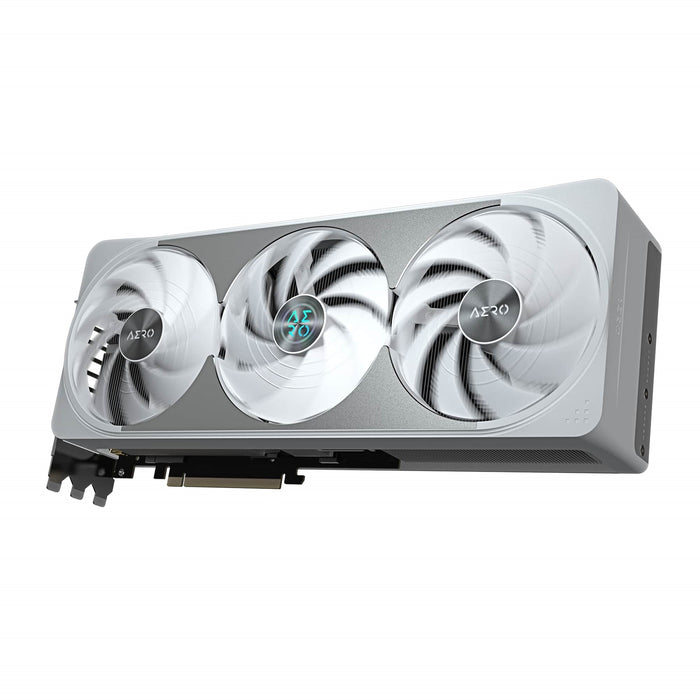 Gigabyte NVIDIA GeForce RTX 5070 Ti AERO OC 16G Graphics Card, 16GB GDDR7, 8960 CUDA Cores, ????? MHz Core Clock, Triple Fan, White, RGB, 3x DisplayPorts / 1x HDMI Port-Graphics Cards-Gigante Computers