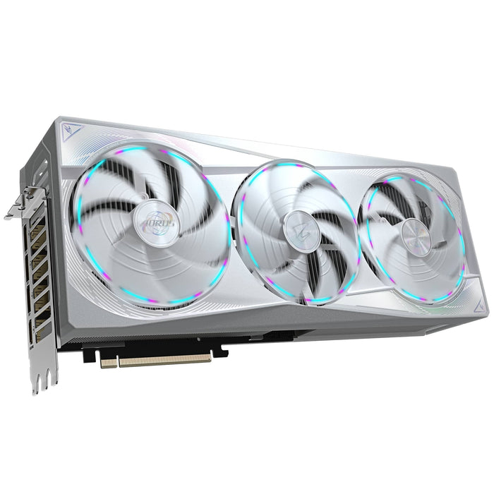 Gigabyte NVIDIA GeForce RTX 5080 MASTER ICE 16G Graphics Card, 16GB GDDR7, 10752 CUDA Cores, 2805 MHz Core Clock, Triple Fan, White, RGB, 3x DisplayPorts / 1x HDMI Port-Graphics Cards-Gigante Computers