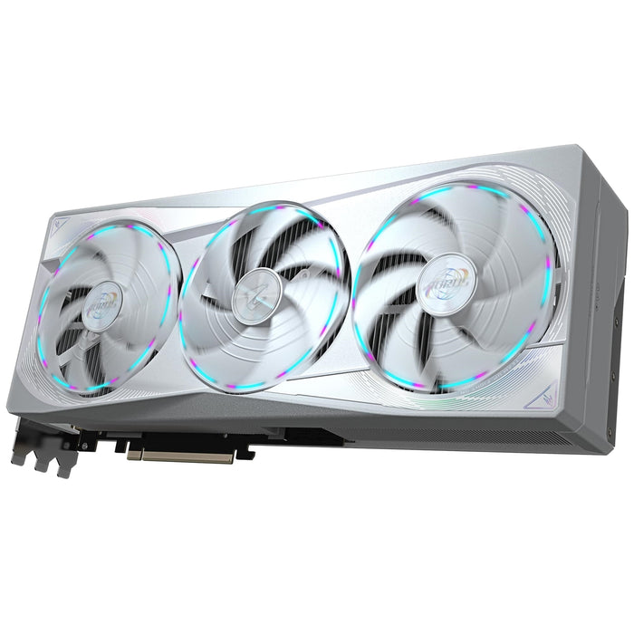 Gigabyte NVIDIA GeForce RTX 5080 MASTER ICE 16G Graphics Card, 16GB GDDR7, 10752 CUDA Cores, 2805 MHz Core Clock, Triple Fan, White, RGB, 3x DisplayPorts / 1x HDMI Port-Graphics Cards-Gigante Computers